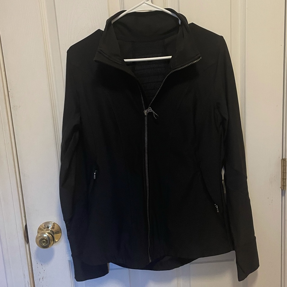 Black Zip-Up Adidas Workout Jacket